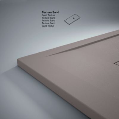 Receveur de douche extraplat gris foncé 70x160 cm Clay - POALGI