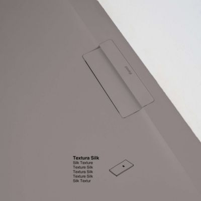 Receveur de douche extraplat gris foncé 90x160 cm Shile - POALGI