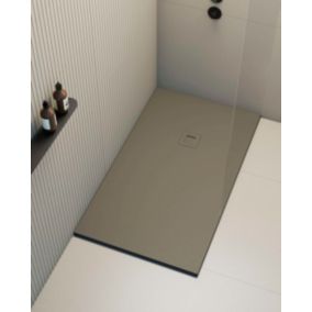 Receveur de douche extraplat marron gris 75x140 cm Hos's - POALGI