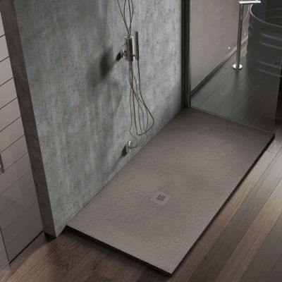 Receveur de douche extraplat marron gris 80x100 cm Hos's - POALGI