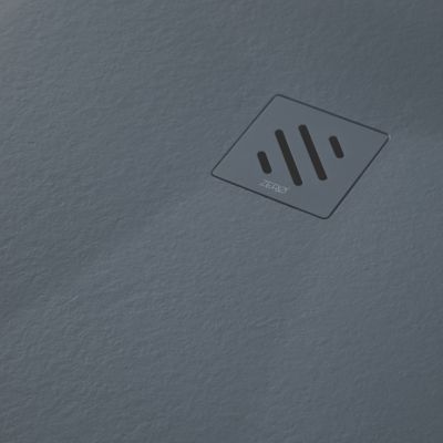 Receveur de Douche Extraplat MINIMO  - 70x180x2,6cm - Texture Ardoise Graphite - Résine Minérale - RÉSIGRÈS