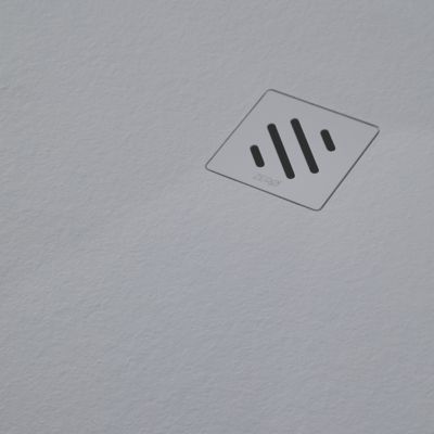 Receveur de Douche Extraplat MINIMO  - 90x120x2,6cm - Texture Ardoise Gris - Résine Minérale - RÉSIGRÈS
