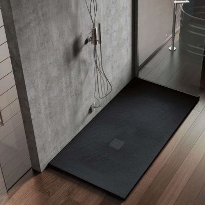 Receveur de douche extraplat noir 100x180 cm Hos's - POALGI