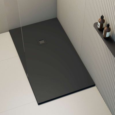 Receveur de douche extraplat noir 70x130 cm Arena - POALGI