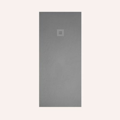 Receveur de douche extraplat rectangulaire gris foncé 110x200 cm Hos's - POALGI