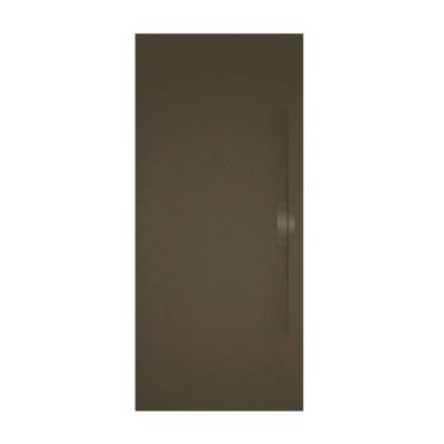 Receveur de douche extraplat rectangulaire marron gris 80x120 cm Shile - POALGI