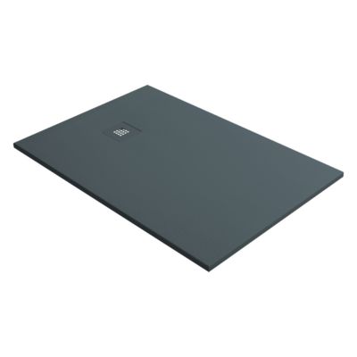Receveur de Douche Extraplat THOR Gris 180x70x3cm - Texture Ardoise 75% Minéral, Antidérapant, Antibactérien, LAVABERG
