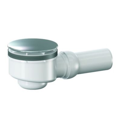Receveur de douche fonte minérale Blanc mat, 100x80x4.5cm, Bac à douche antidérapant, Pente écoulement, Avec bonde Orio Dallmer