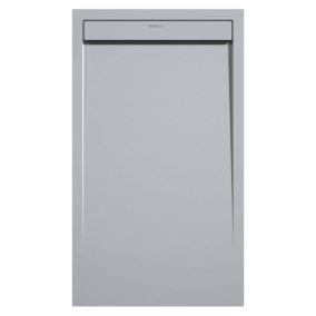 Receveur de douche Gris 7035, finition Lisse Stone SMART, grille de couleur - 120 x 80 cm