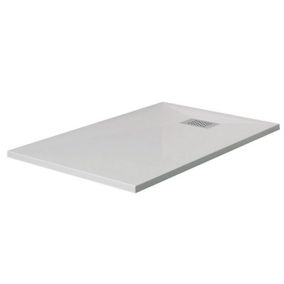 Receveur de douche KINEDO Kinesurf biotec rectangle Blanc 160 x 90 x 4 bonde centre largeur