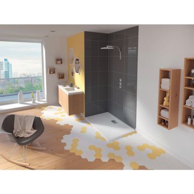 Receveur de douche KINEDO Kinesurf biotec rectangle Blanc 90 x 70 x 4
