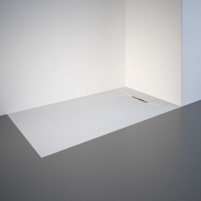 Receveur de douche L.120 x l.70 cm en résine de synthèse, blanc mat, Schulte Meg