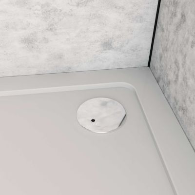 Receveur De Douche à L'italienne H.3cm - Rectangulaire - 170x90cm - Blanc Et Extra Plat - Résine
