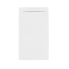 Receveur de douche LUNA 140X80cm blanc mat Recoupable antidérapant