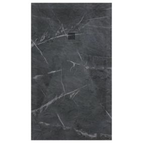 Receveur de douche Marquina, finition Lisse Stone 3D, grille de couleur - 120 x 70 cm