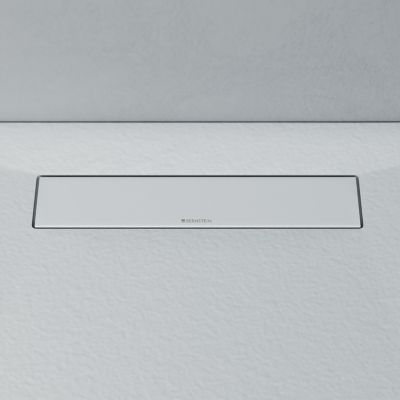 Receveur de douche plat, Bac à douche en fonte minérale LAVOA - anthracite mat - 80x120x2,6cm