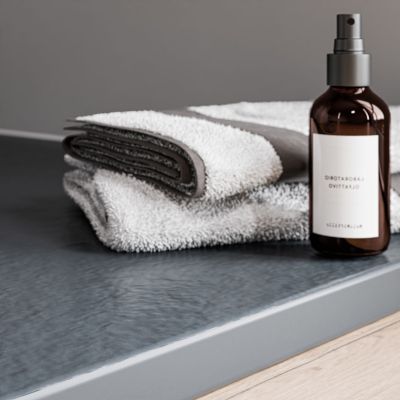 Receveur de douche plat, Bac à douche en fonte minérale VIREO - anthracite mat - 100x160x2,4cm