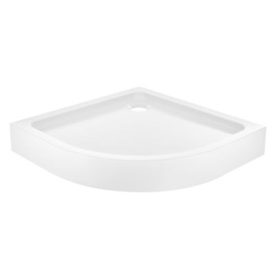 Receveur de douche quart de cercle à poser 80 x 80 cm, Dommel