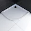 Receveur de douche quart de cercle extra-plat 90 x 90 cm, blanc, Galedo Pure 2