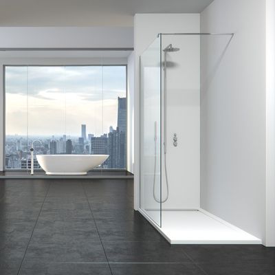 Receveur de douche résine blanc 80x120, Kristal