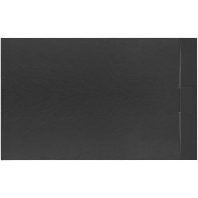 Receveur de douche REA Bazalt Black 80x100