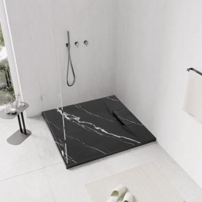 Receveur de douche REA Bazalt Carrara Black 90x90