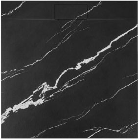 Receveur de douche REA Bazalt Carrara Black 90x90