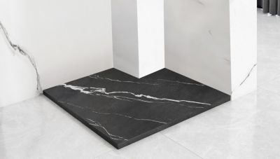 Receveur de douche REA Bazalt Carrara Black 90x90