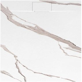 Receveur de douche REA Bazalt carrara white 90x90