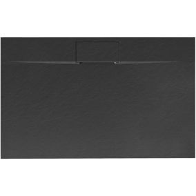 Receveur de douche REA Bazalt long black 80x100