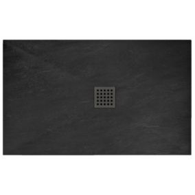 Receveur de douche REA Black rock 80x120