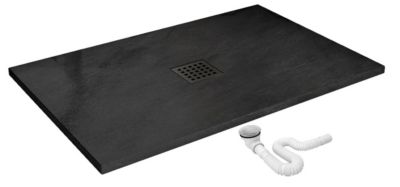 Receveur de douche REA Rock Black 90x120