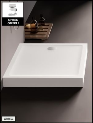 Receveur de Douche Rectangle - 90 x 140 x 11,5 cm - Blanc - avec Siphon OFFERT - MOON