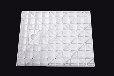 Receveur de douche rectangulaire 90x160cm en SMC - 3,2cm de hauteur - blanc - Sans système d'évacuation