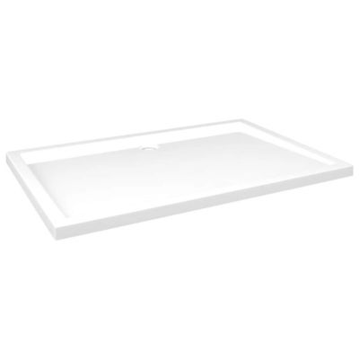 Receveur de douche rectangulaire ABS Blanc 80x120 cm vidaXL