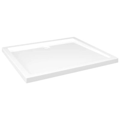 Receveur de douche rectangulaire ABS Blanc 80x90 cm vidaXL