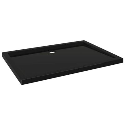 Receveur de douche rectangulaire ABS Noir 70x100 cm vidaXL