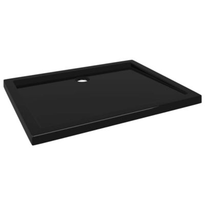 Receveur de douche rectangulaire ABS Noir 80x100 cm vidaXL