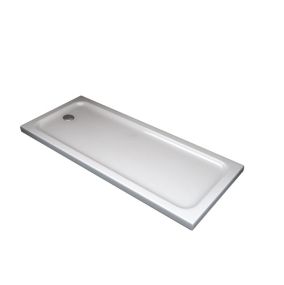 Receveur de douche rectangulaire surbaissé en Abs avec bonde inclus H. 5 cm - 70 x 170