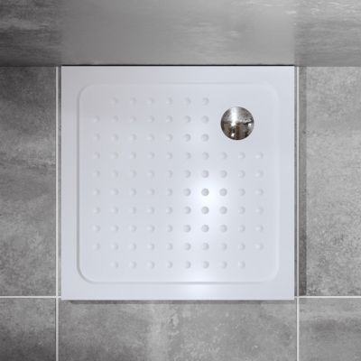 Receveur de douche SANA + bonde 80 x 80 cm blanc - Saniverre