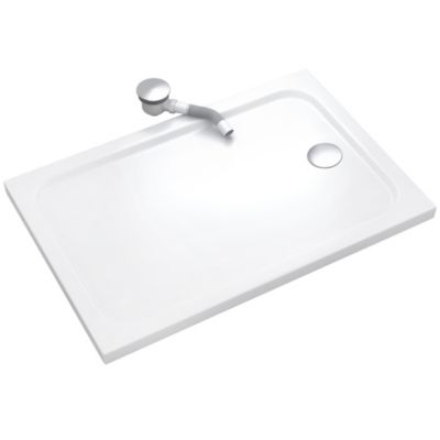 Receveur de douche SHIMMER 80 x 180 cm acrylique Blanc + bonde et siphon inclus - Saniverre
