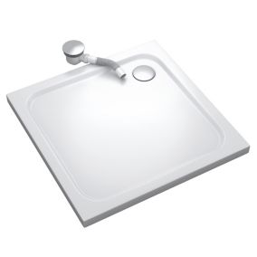 Receveur de douche SHIMMER 95 x 95 cm acrylique Blanc + bonde et siphon inclus - Saniverre