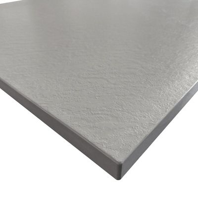 Receveur de douche  SMC en fibre de verre effet pierre avec bonde inclus H. 2,6 cm 70 x 140 Gris