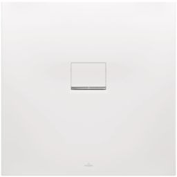 Receveur de douche Squaro Infinity carré 90 x 90 x 4 cm Marbre blanc Quaryl Villeroy & Boch
