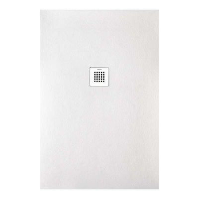 Receveur de douche STRATO extra plat 160 x 100 cm - Blanc - Résistant et Facile à installer - Salle de bain, Douche