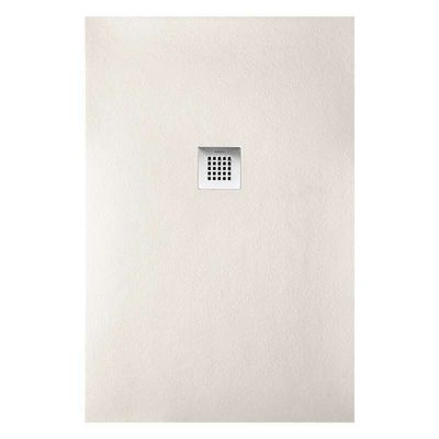Receveur de douche STRATO extra plat,  Beige - 190 x 80 cm - Résistant et Facile à installer - Salle de bain - Douche