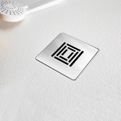 Receveur de douche ultra-léger LOGIC - 100 x 90 cm  - Blanc - Résistant et Facile à installer - Salle de bain - Douche