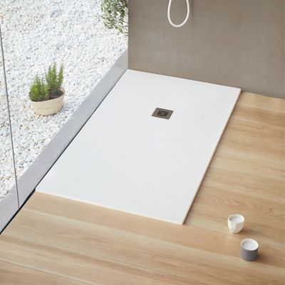 Receveur de douche ultra-léger LOGIC - 170 x 70 cm  - Blanc - Résistant et Facile à installer - Salle de bain - Douche
