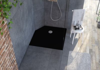 Receveur douche 90x90cm Karbon noir