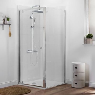 Receveur douche JACOB DELAFON Ipso 100x80 + paroi coulissante angle + bonde